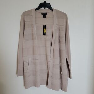 Sweater Light Cardigan Sandstone Beige NWT Size Large